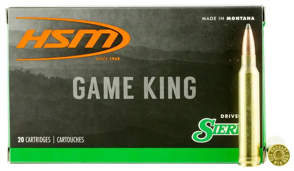 HSM 300SAUM 180gr SBT Game King Ammo - 20/Box, 25/Case