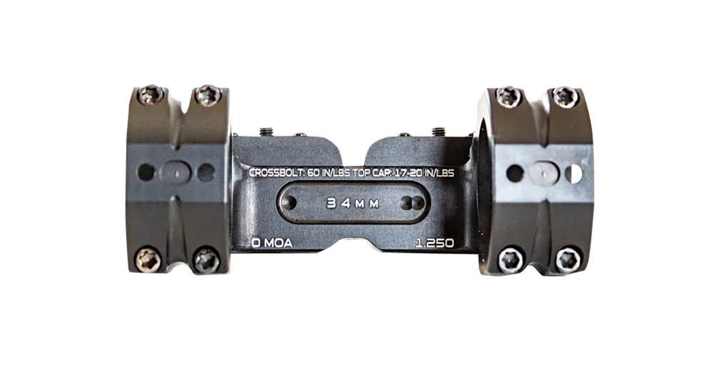 MPA BA Bolt Action Mount - Black (Model: BAMOUNT341125) by MasterPiece Arms