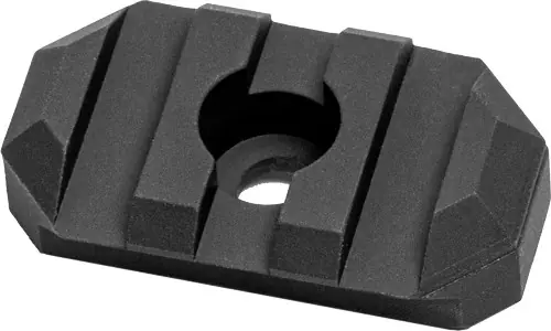 1.3" 3 Slot Black Aluminum M-LOK Rail Section by GrovTec