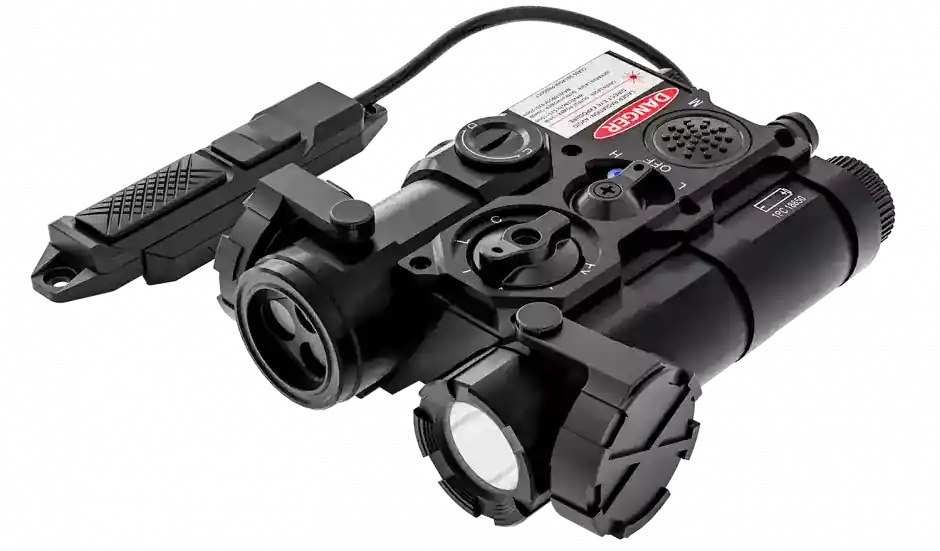 AGM Global Vision WLAD 1B Black Green Laser & IR Pointer with 300 Lumen LED
