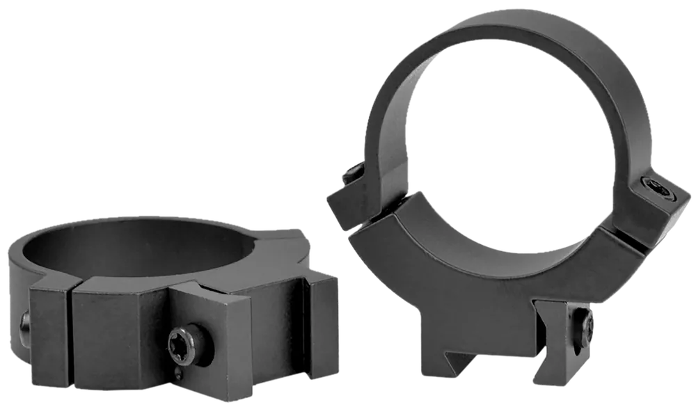 Warne 731M Rimfire Scope Mount - Medium 30mm Tube, Black Steel, 3/8"/11mm Dovetail