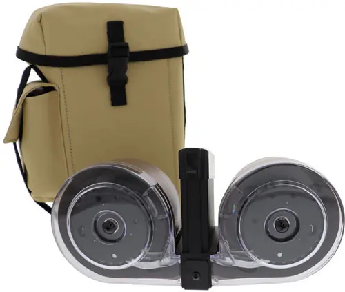 Polymer Johnson AR15 223 100-Round Drum Magazine - Black/Tan