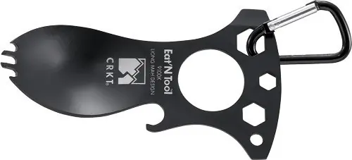 CRKT EAT'N TOOL 4" BLACK - Multifunctional Outdoor Utensil
