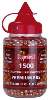 12-Pack Case of Crosman Copper Coated BBs (1500 Count Each)