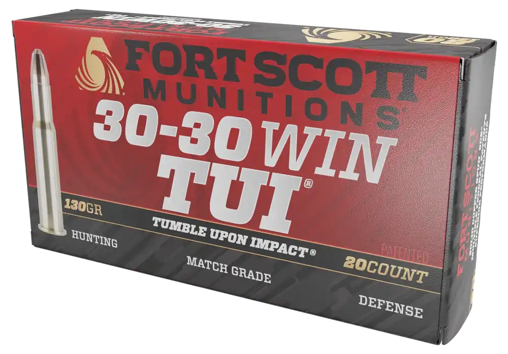 Fort Scott Munitions 30-30 Win 130gr TUI Solid Copper Rifle Ammo - 20/Box