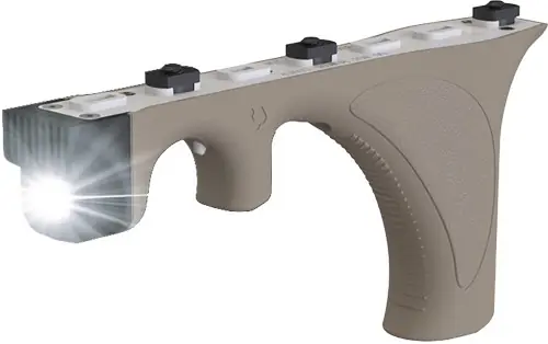 Viridian 4LUX CQ Forward Grip with 400 Lumen M-LOK FDE Light