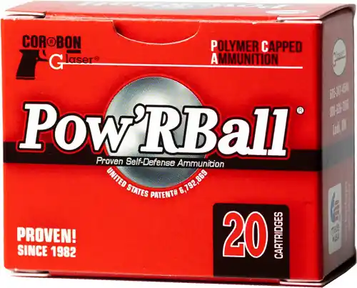 20RD 25BX/CSGLASER 32 ACP 55GR Pow'RBall Ammunition