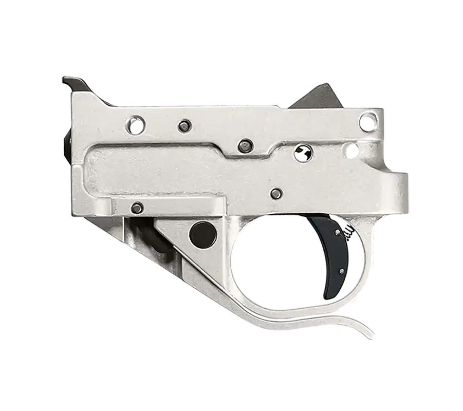 Timney Triggers 10221C16 Single-Stage Curved Trigger for Ruger 10/22 - 2.75 lbs Draw Weight, Silver/Black Finish