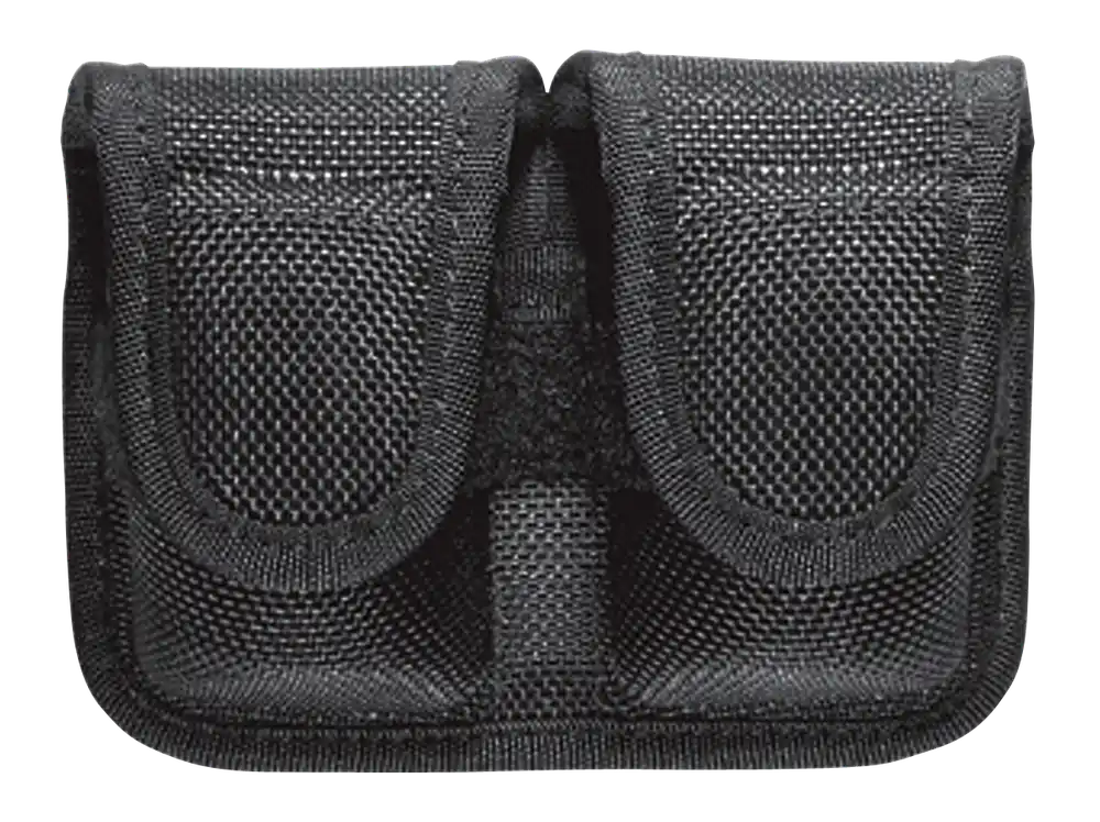 Bianchi 17400 SpeedLoader Pouch Double Black for 38/357 - Fits 2-2.25" Belts