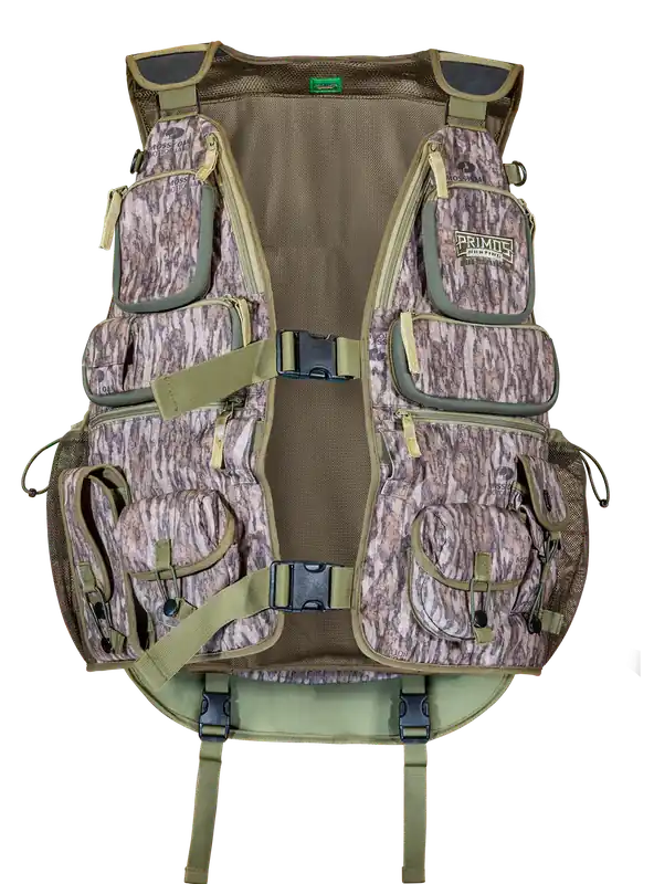 Primos 65725 Will Primos Turkey Vest XL in Mossy Oak BottomLand Polyester