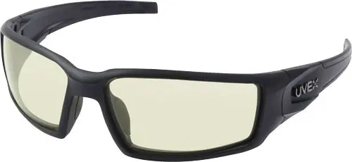 Howard Leight Hypershock Black Frame Amber Lens Glasses