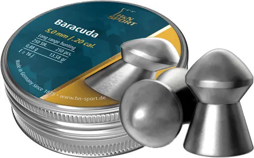 250 Pack H&N Baracuda 20 Caliber 13.58 Grain Pellets