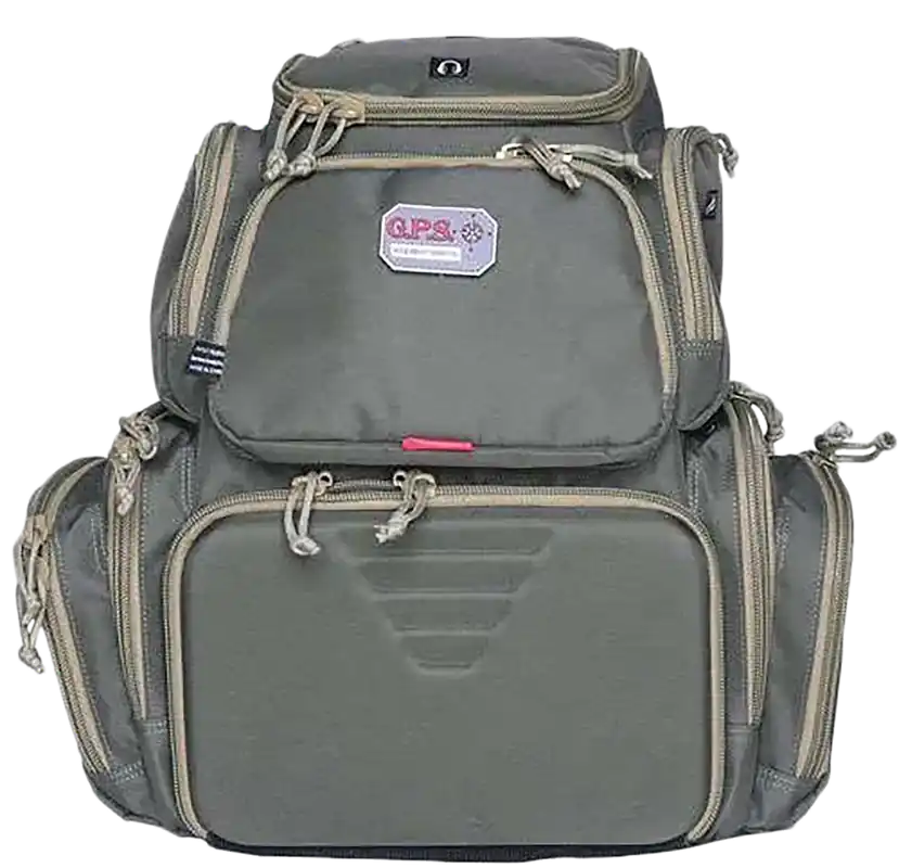 GPS 1711BPRK Handgunner Backpack in Rifle Green for 4 Handguns