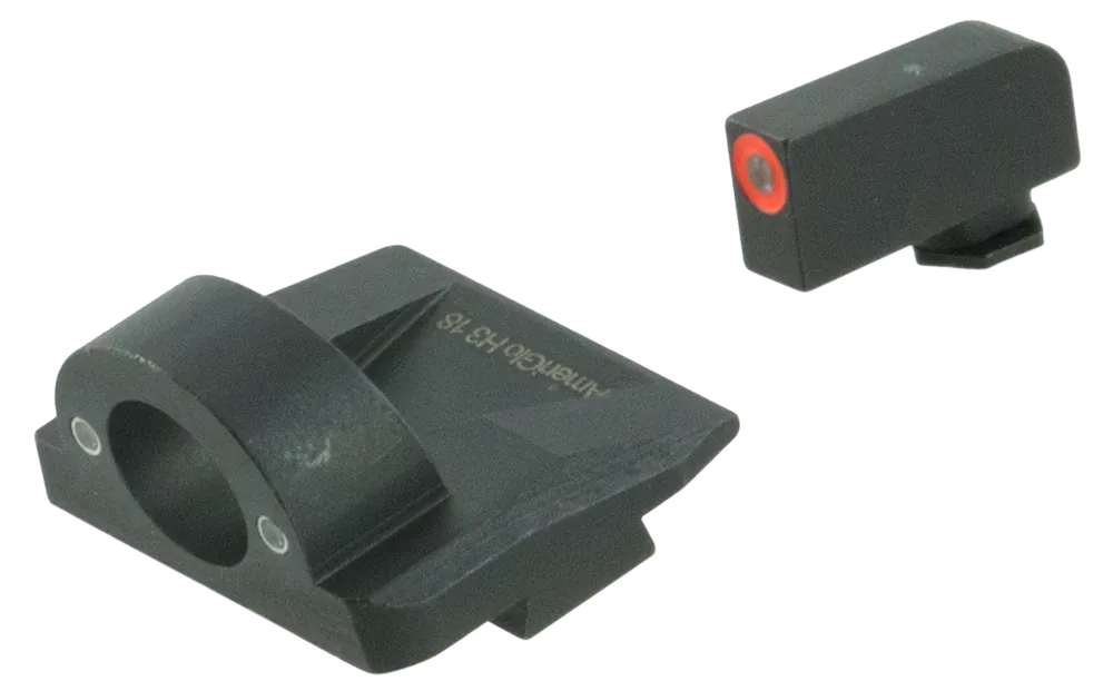 AmeriGlo GL5225 Ghost Ring Sight Set for Glock with Green Tritium and Orange Outline