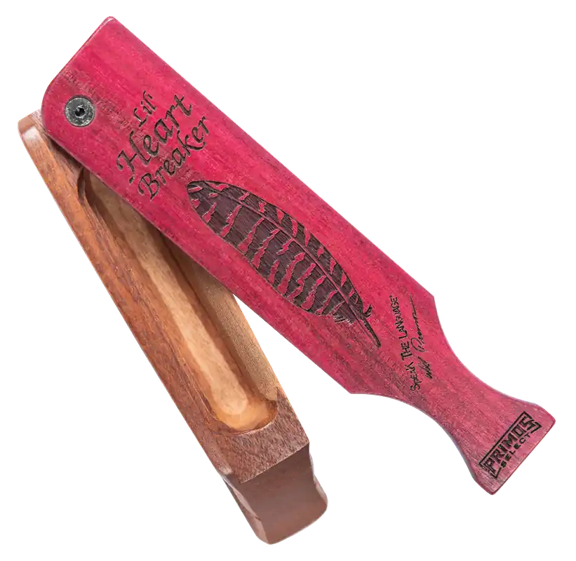 Primos 230 Lil' Heartbreaker Box Call in Natural and Purple Mahogany