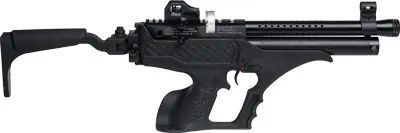 Hatsan Sortie Tactical .22 Air Pistol with Folding Stock - 750 FPS, Black/Synthetic