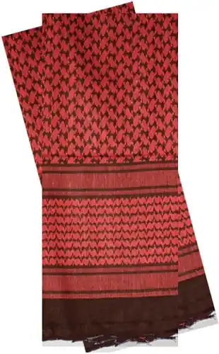 Red/Black Shemagh Head Wrap - Red Rock Style