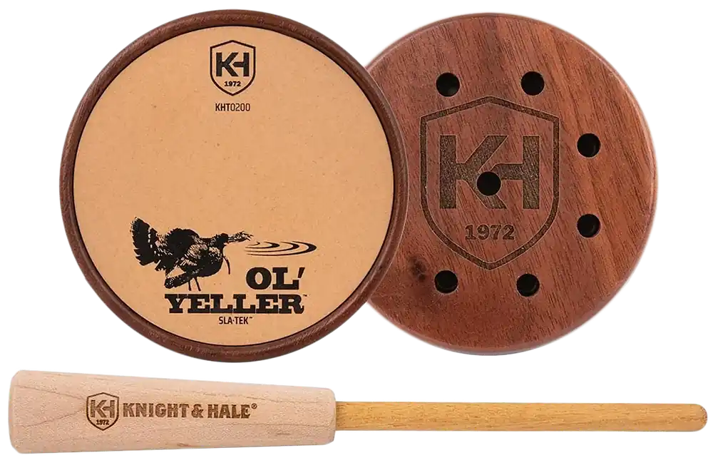 Knight & Hale Ol'Yeller SLA-TEK Turkey Call - Walnut/Yellowheart Pot