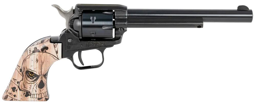 Heritage Rough Rider Dead Man's Hand 22 LR Revolver with Ivory Grip and Safety Features