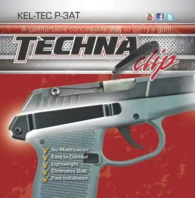 Kel-Tec P3AT Right Side Techna Clip Handgun Retention System