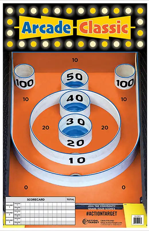 Skee-Ball Paper Targets 23" x 35" Multi-Color - Box of 100