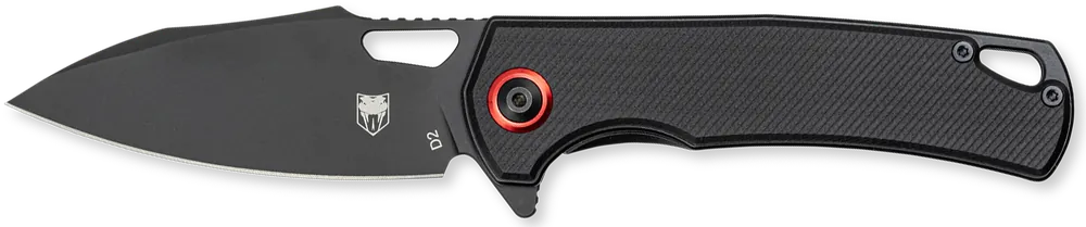 CobraTec Wolverine Folding Knife with Black Stonewashed D2 Blade and G10 Handle