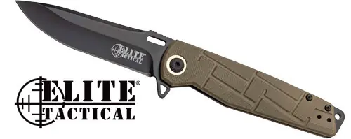 3.5" Drop Point Folder FDE/Black Multicam Elite Tactical Readiness
