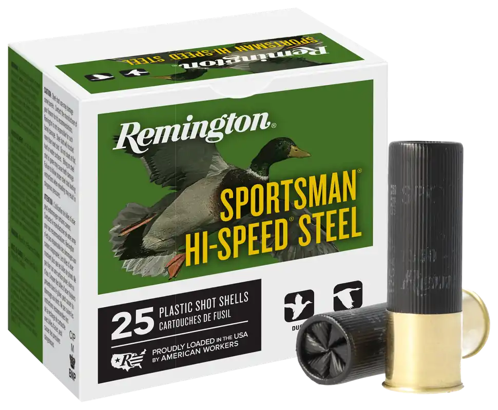 Remington Ammunition 20987 Sportsman Hi-Speed Steel 12Gauge 3" 1 1/4oz BBShot 25 Per Box/10 Case