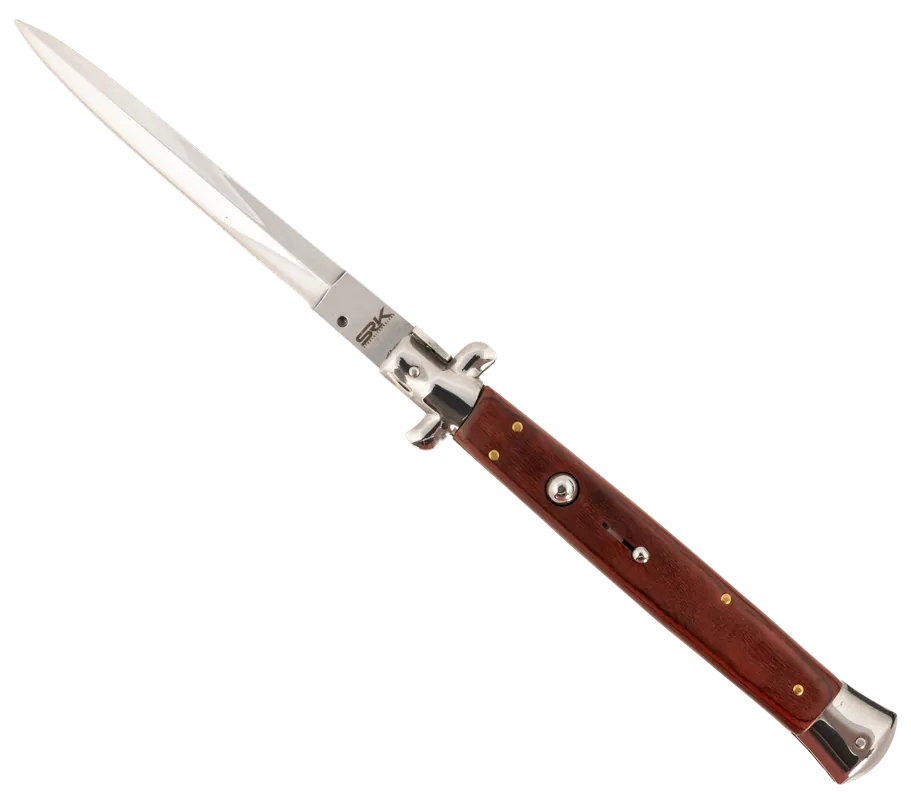 Steel River Knives CIRWD Spartan 6" Dagger with Polished Blade and 7" Red Wood Handle