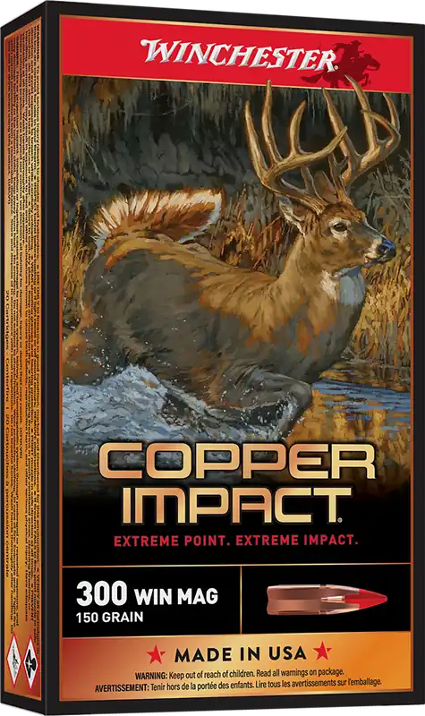 Winchester X300CLF 300 Win Mag 150gr Copper Extreme Point Lead-Free Ammo 20/Box