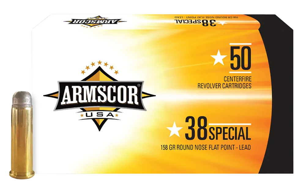 Armscor FAC385N 38 Special 158gr LRNFP Ammo - 50 Rounds/Box