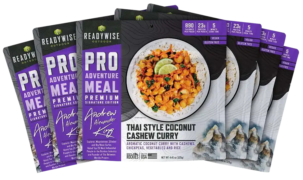 Wise Foods Thai Coconut Cashew Curry Outdoor Kit - 12 Servings, 6-Pack
