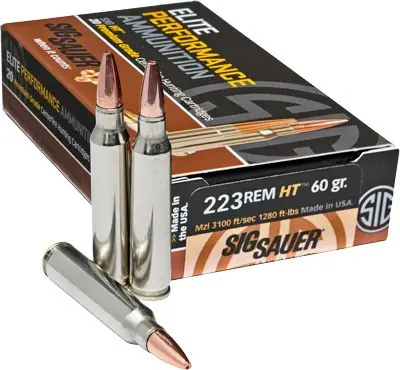 Hunting 20-Round 10-Box .223 Remington 60-Grain HT Elite
