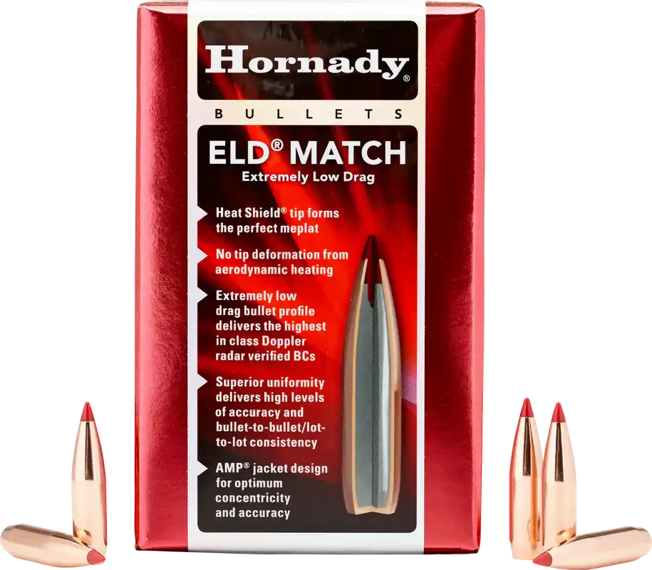 Hornady 6.5mm .264 140gr ELD-Match Bullets - 500/Box, 6/Case