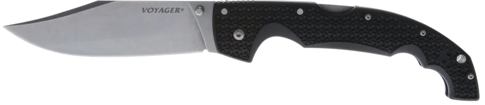 Cold Steel Voyager XL Folding Knife with 5.50" AUS-10A Blade and 6.75" Griv-Ex Handle