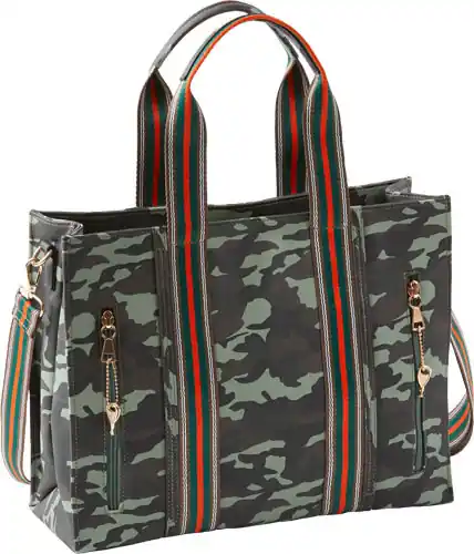 X-LRG Fashion Cross Body Camo Bulldog Concealed Carry Purse