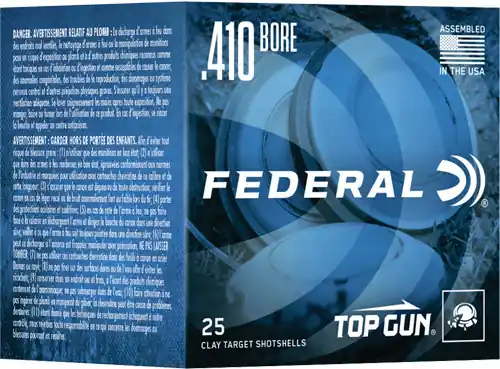 Federal Top Gun 410 2.5" 1/2oz #7.5 1330FPS 250rd Case Lot