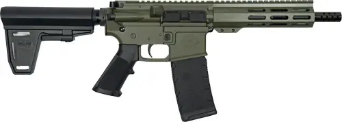 WYLDE 7.5" Nitride OD Green AR15 Pistol with Brace .223