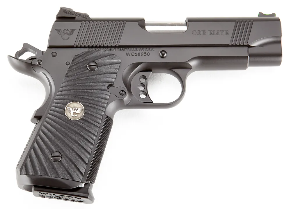 Wilson Combat CQB Elite Compact .45 ACP Pistol with Black Armor-Tuff Finish and G10 Starburst Grip