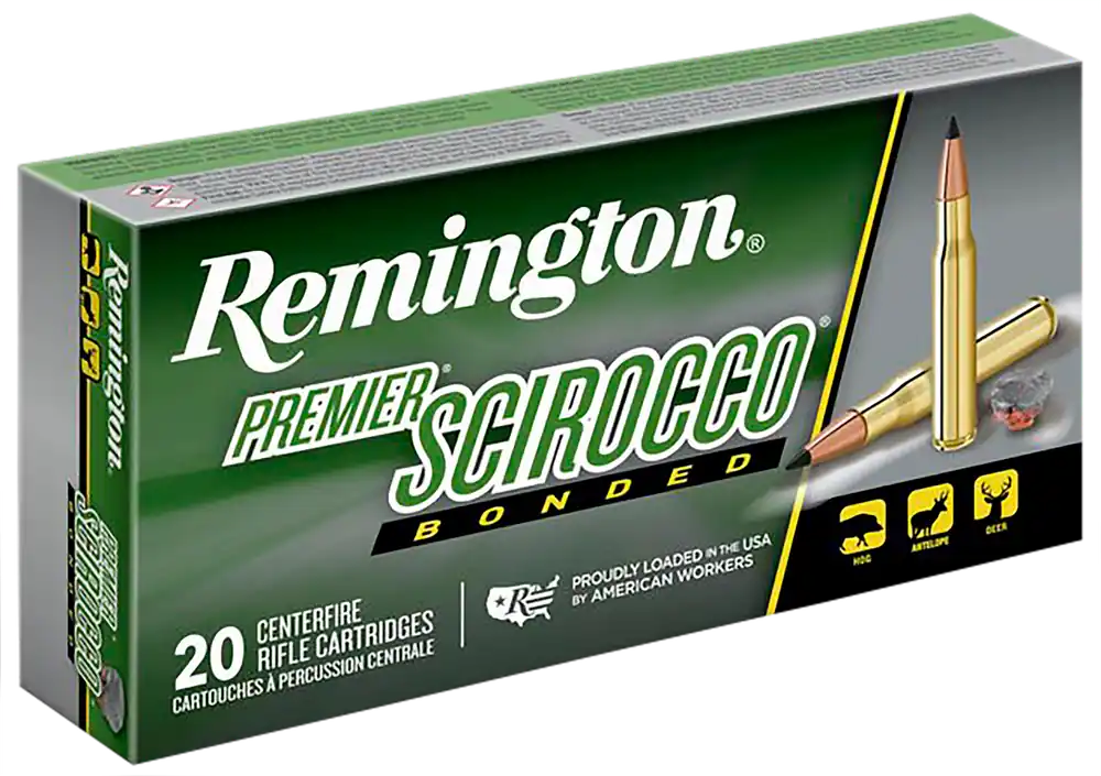 Remington Premier Scirocco Bonded 30-06 Springfield 150gr Ammunition - 20 Box/10 Case