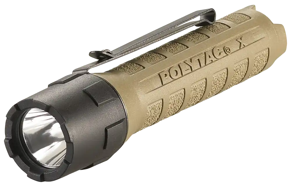 Streamlight 88602 PolyTac X Flashlight - Coyote, 35-600 Lumens, White LED