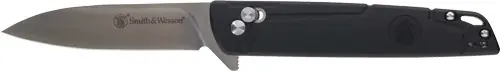 3.25" Stainless Steel/Black Gentleman Carry S&W Knife 24/7 Crossbar Folder