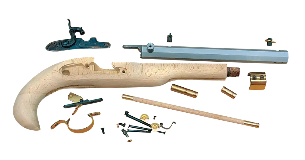 Kentucky Pistol Kit 50 Cal 10" Blued Sidelock Action - Traditions KPC50602