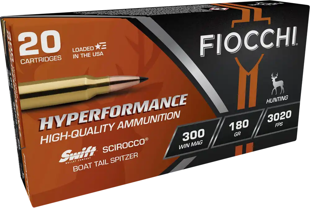 Fiocchi Hyperformance 300 Win Mag 180gr Swift Scirocco II BTHP 20/Box