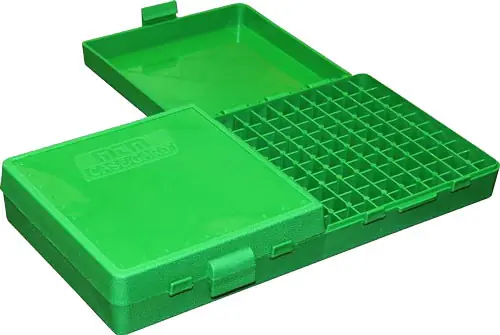 200 Rounds 9mm Luger/.380 ACP in Green MTM Ammo Box