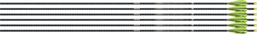 6-Pack Easton 4mm FMJ Match Grade 300 Arrows with 3" AAE Hybrid Vanes
