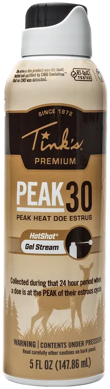 Tinks W6264 Peak30 Hot Shot Doe Estrus Scent Gel 5 oz