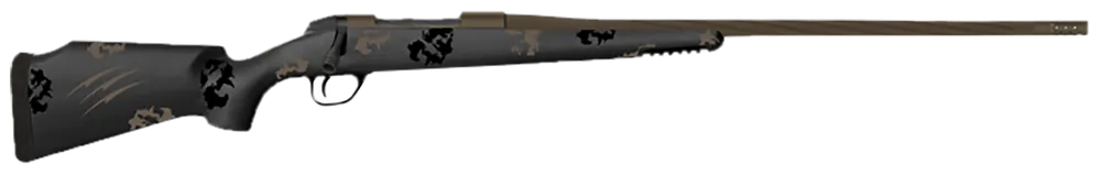 Fierce Firearms Twisted TI Rogue 300 Win with Black Cerakote Finish and Trophy Camo Stock