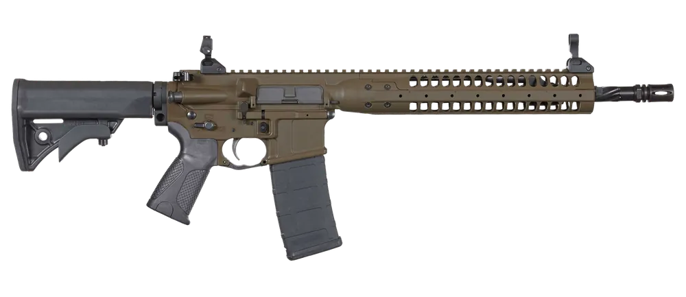 LWRC Individual Carbine SPR 5.56 NATO 14.7" Patriot Brown with Magpul Grip