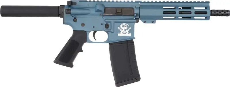7.5" Nitride Barrel AR15 Pistol .223 Wylde - BlueGLFA